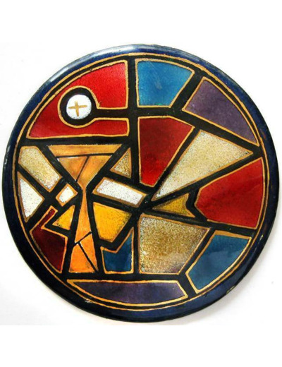 Vitrail du calice D10,5cm - EMAUX DU LIBAN