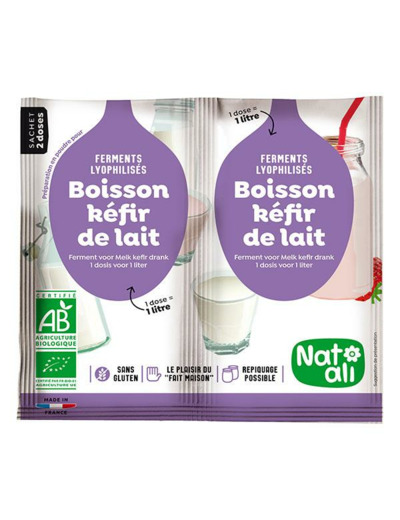 Préparation Kéfir de Lait - 2x 6g - Natali