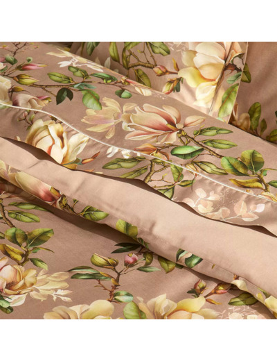 Drap plat MAGNOLIAS ROSE FUMÉ Garnier Thiebaut