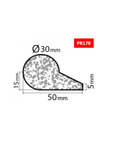 Bourrelet profilé mousse PR179 – 2m
