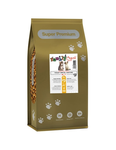 Croquettes SUPER PREMIUM au poulet & riz pour chatons - 2 tailles