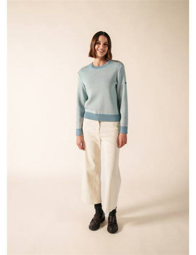 Pull marin Cancale Cancale Chiné 100% laine SAINT JAMES