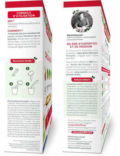 QUATUOR CIRCULATION AMPOULE 20X15ML SUPER DIET