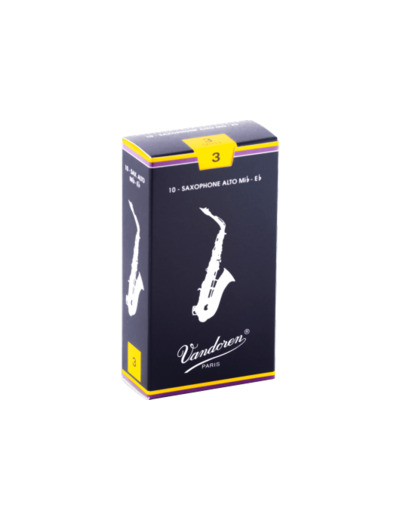 Boîte de 10 anches de saxophone alto force 3 Vandoren