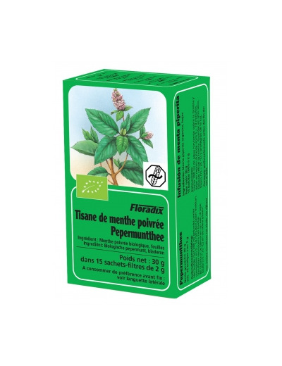 Tisane Bio menthe poivrée   15 sachets