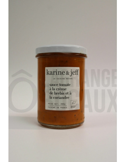 Sauce Tomate Crème de Brebis Coriandre - Karine & Jeff – Bio