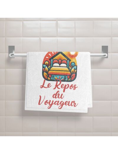 Serviette de toilette personnalisée brodée et imprimée