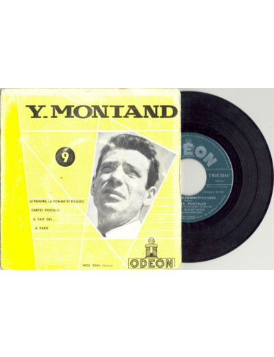 45 Tours YVES MONTAND "LE PEINTRE, LA POMME ET PICASSO" / "IL FAIT DES"