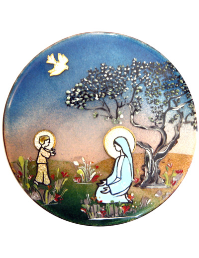 Vierge des Prés D10,5cm - EMAUX DU LIBAN
