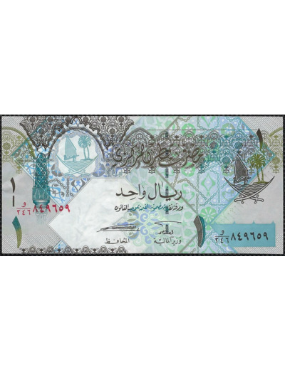 QATAR 1 RIYAL NON DATE (2003) SUP (W20)