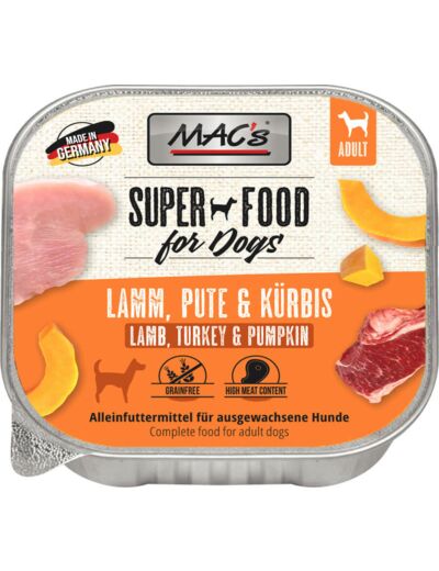 MAC'S Chien, Agneau, Dinde & Citrouille - 150G