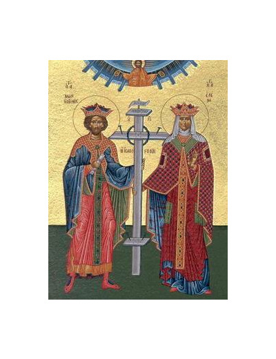 Icône sérigraphiée MDF -St Constantin et Ste Hélène