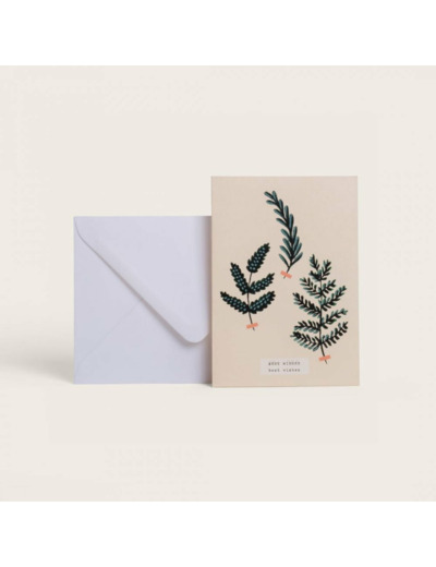 Carte Herbier D’hiver - Season Paper