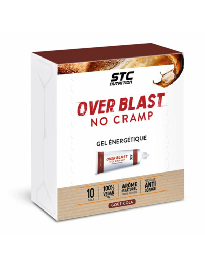 Gels énergétiques OVER BLAST NO CRAMP-10x25g-STC