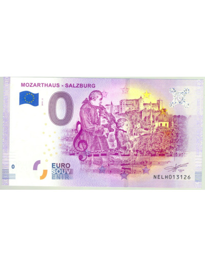 AUTRICHE 2019-3 MOZARTHAUS SALZBURG BILLET SOUVENIR 0 EURO TOURISTIQUE NEUF