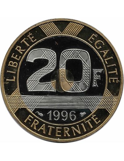 FRANCE 20 FRANCS MONT ST MICHEL 1996 BE BELLE EPREUVE