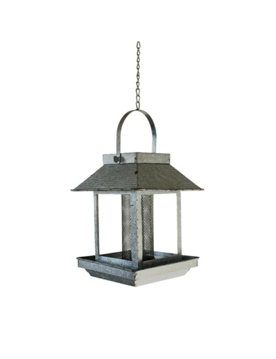 Mangeoire oiseaux Maison 20x20x55cm