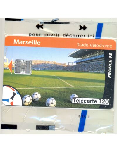 TELECARTE NSB 120 UNITES 06/98 MARSEILLE STADE VELODROME F 876