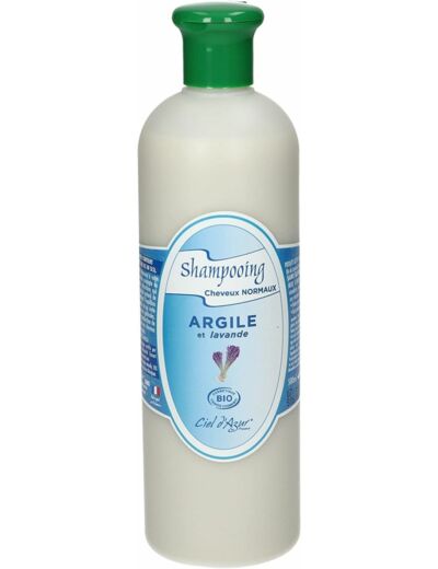 Shampooing cheveux normaux argile 500ml CIEL D AZUR LABS