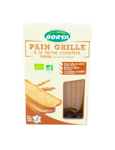 Pain Grillé à la Farine Complète Bio 250g