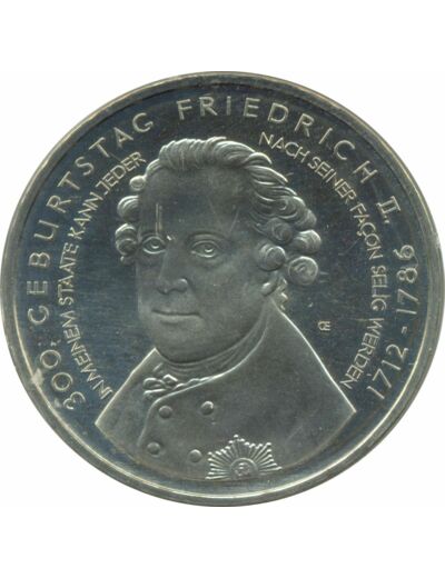 Allemagne 2012 A 10 EURO 300 ANS FREDERIC LE GRAND BE