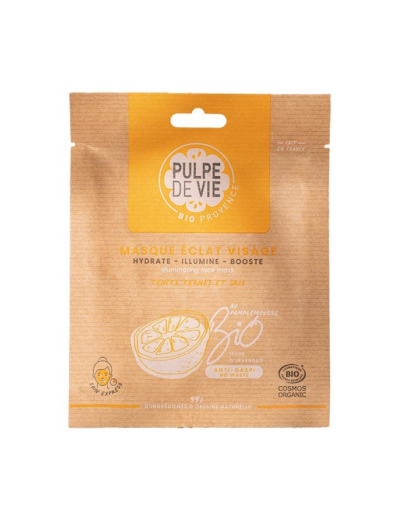 Masque en tissu éclat Pamplemousse