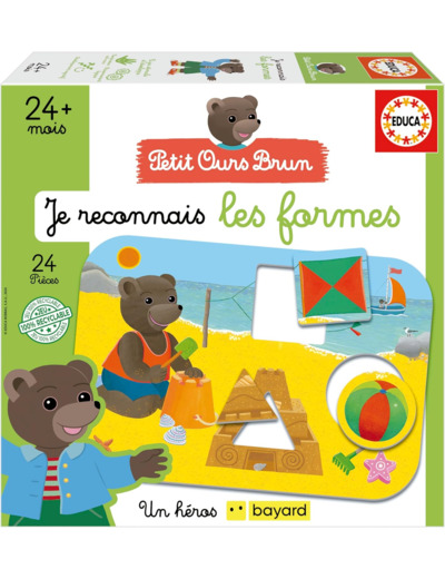 Educa - Jeu pour Apprendre Les Formes | Le Petit Ours Brun.