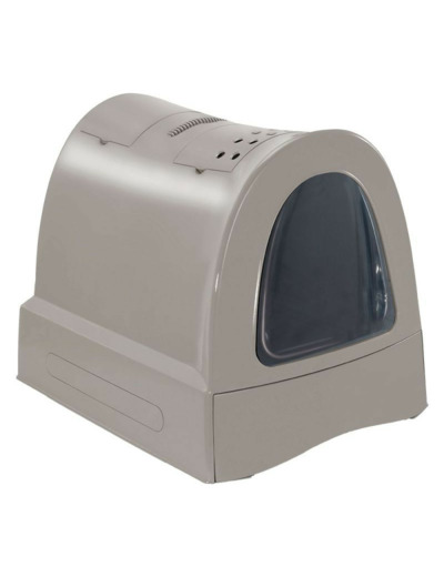 Maison de toilette Zuma avec tiroir amovible (Gris) - 40x56x42.5cm