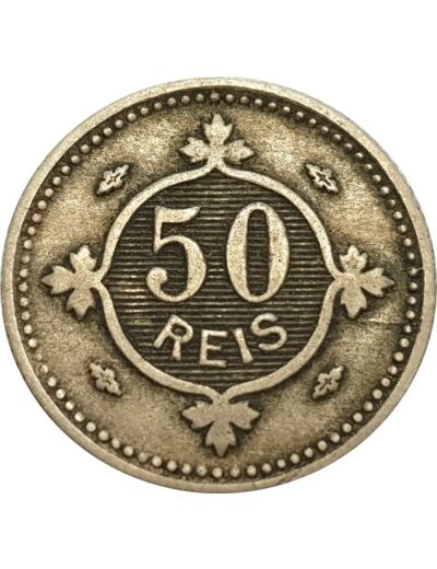 PORTUGAL 50 REIS 1900 TTB (W545)