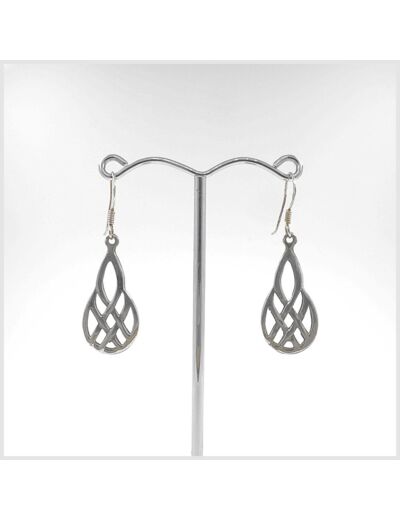 Boucles d'oreilles Celtiques en argent massif