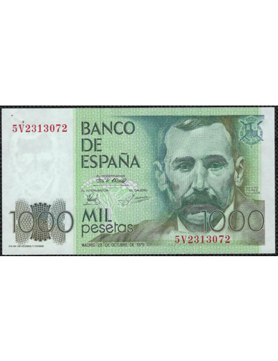 ESPAGNE 1000 PESETAS 23-10-1979 SERIE 5V SPL (W158)