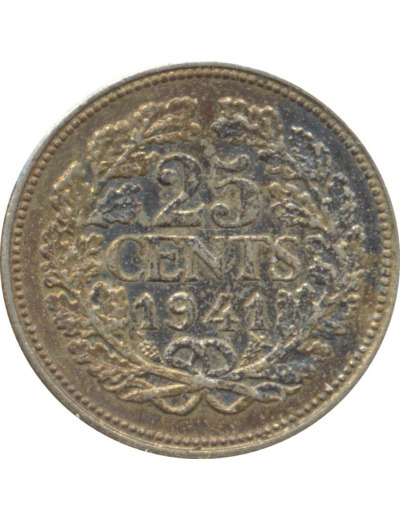 HOLLANDE 25 CENTS 1941 TTB N2