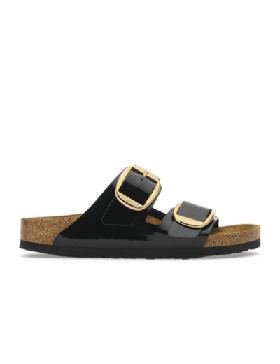 BIRKENSTOCK Arizona Big Buckle Patent Black Gold