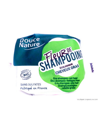 Fleur de Shampooing Ecologique Cheveux Gras Ecocert Bio 85g