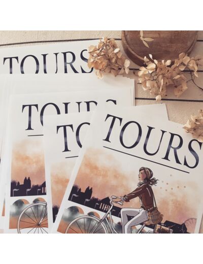 Tours - affiche, carte