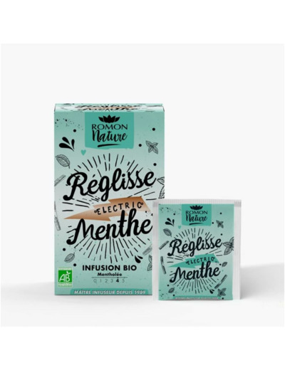 TISANE REGLISSE MENTHE 16X1,8G Romon Nature