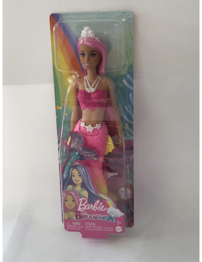 BARBIE DREAMTOPIA SIRENE CHEVEUX ROSES HGR11 MATTEL