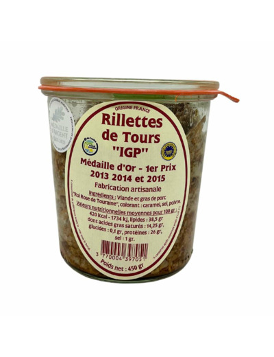 Rillettes de Tours "IGP"