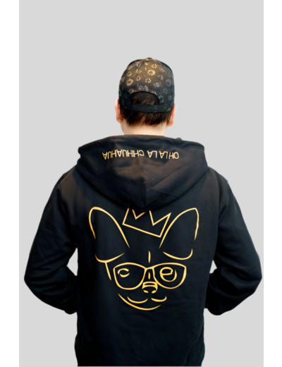 Veste à capuche zippée Oh la la Chihuahua – Jean-Marc Généreux