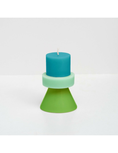 YOD AND CO Bougie Stack Mini G Vert et bleu