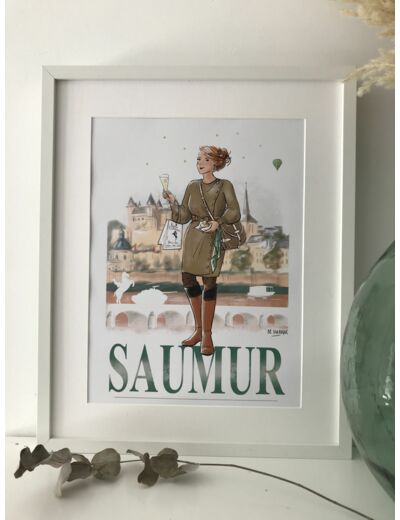 Saumur - affiche, carte postale