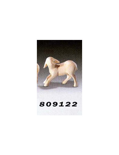 Agneau 9 cm bois clair