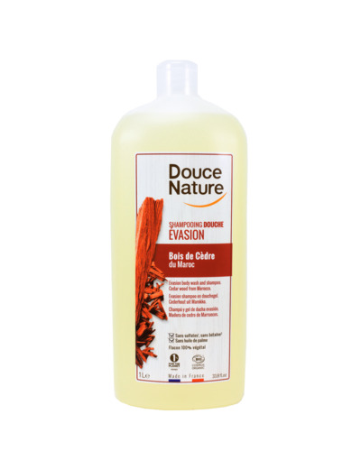 Shampoing Douche Evasion Bois de Cèdre Bio 1L