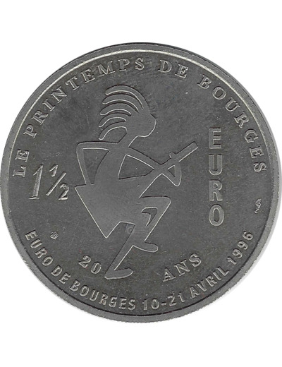 EURO TEMPORAIRE 1 1/2 EURO DE BOURGES 1996 UNC