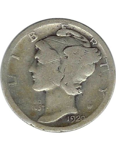 AMERIQUE U.S.A. ONE DIME 1920 TB