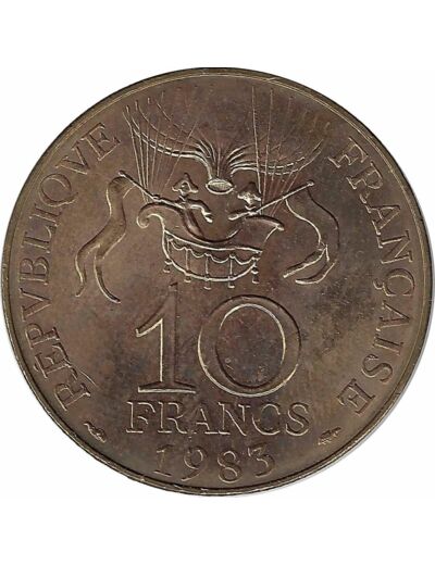 FRANCE 10 FRANCS CONQUETE DE L'ESPACE 1983 Tranche A TTB+