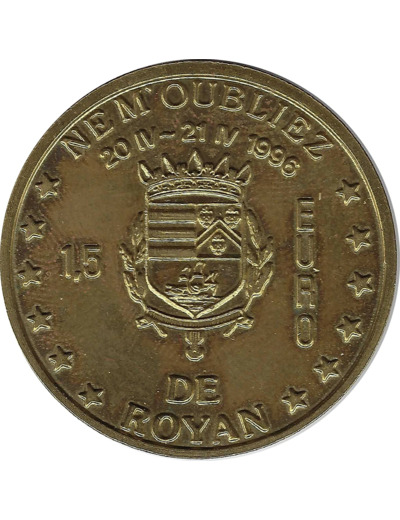 EURO TEMPORAIRE 1.5 EURO DE ROYAN 1996 UNC