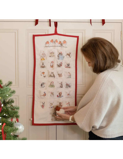 Calendrier de l'avent en tissu