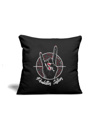 Housse de coussin "Hell Yeah Leo" noir