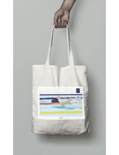 Tote bag ou sac natation "Le papillon du garçon"